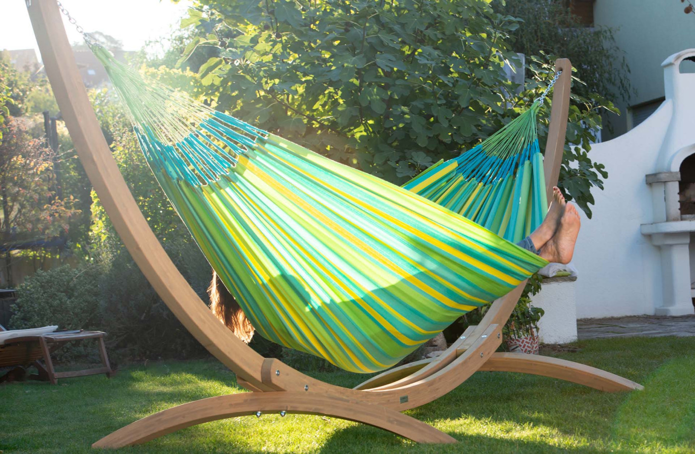 Brisa Lime - Weather-Resistant Kingsize Classic Hammock | LA SIESTA